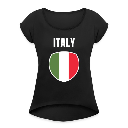 Pays Italie - T-shirt à manches retroussées Femme