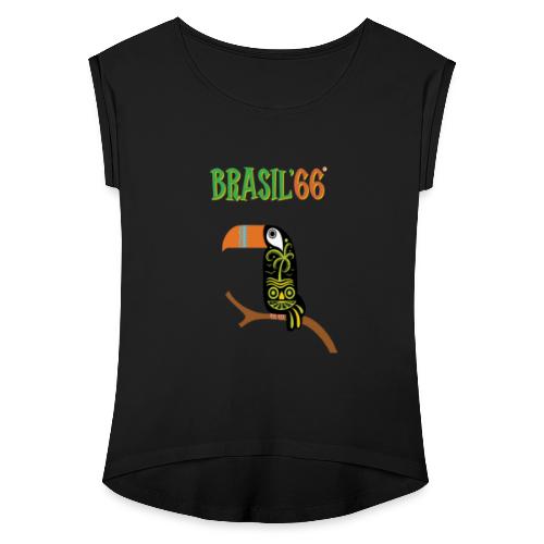 Brasil66 - T-skjorte med rulleermer for kvinner