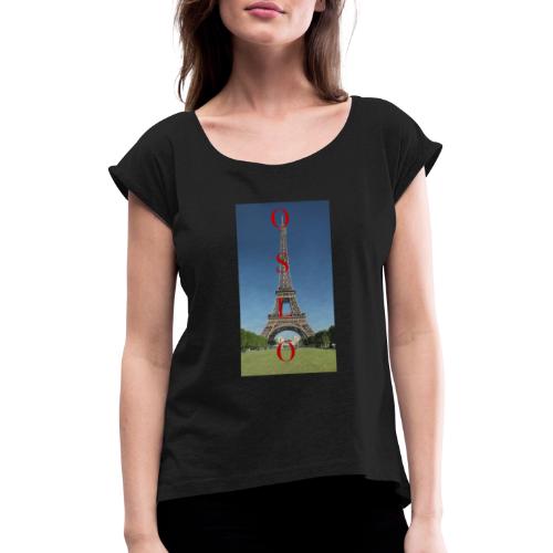 oslo - Frauen T-Shirt mit gerollten Ärmeln