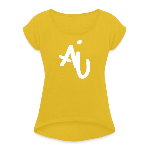 #ja - Frauen T-Shirt mit gerollten Ärmeln