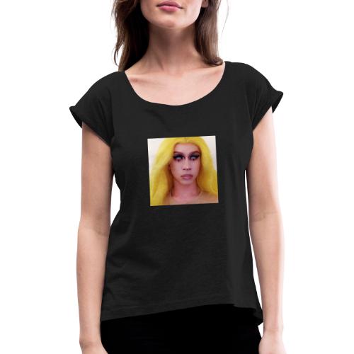 Glazed Eyes - Women's T-Shirt with rolled up sleeves