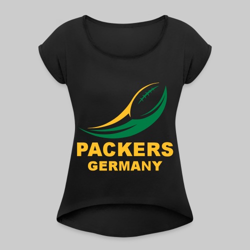 Packersfans Germany - Frauen T-Shirt mit gerollten Ärmeln