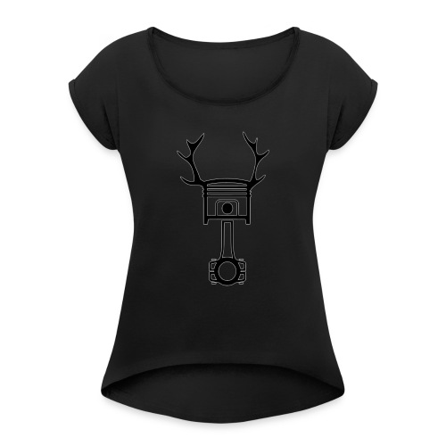 Logo Finished Vector - Frauen T-Shirt mit gerollten Ärmeln