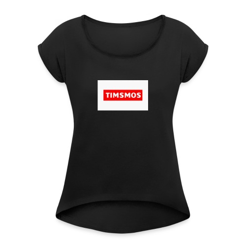 Timsmos Logo Youtube - T-shirt med upprullade ärmar dam