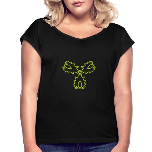 Fluxkompensator - Frauen T-Shirt mit gerollten Ärmeln