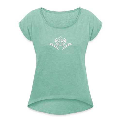 Lotus PWR - Women's T-Shirt with rolled up sleeves