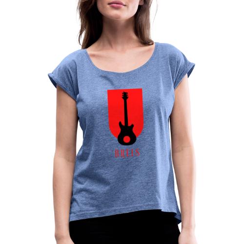 Breis rock merchandising - Camiseta con manga enrollada mujer