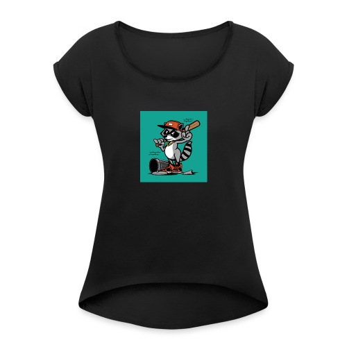 character design - Frauen T-Shirt mit gerollten Ärmeln