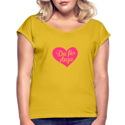 Ekte kjærlighet - Det norske plagg - T-skjorte med rulleermer for kvinner