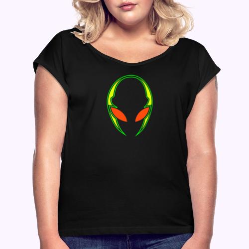 Alien Tech - Dame T-shirt med rulleærmer