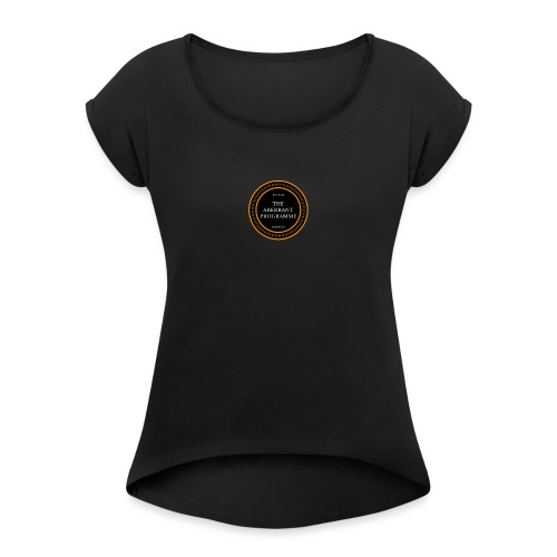 Aberrent Founders Logo - Women's T-Shirt with rolled up sleeves