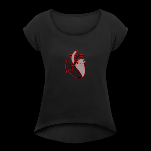 battito del cuore - Maglietta da donna con risvolti