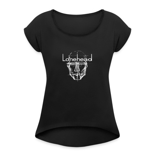lhlogowhite - Women's T-Shirt with rolled up sleeves
