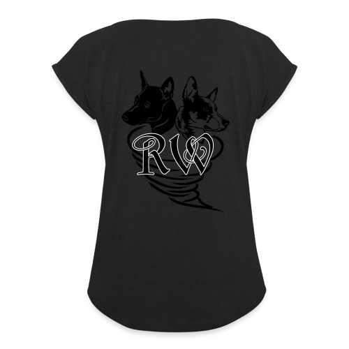 Logo_Royal_Williwaws - Frauen T-Shirt mit gerollten Ärmeln