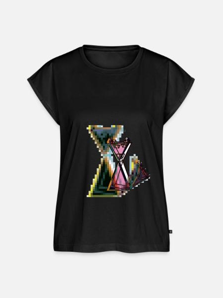 CAT TWENTY - Frauen Premium Bio Top - Schwarz