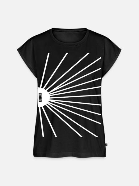 Riesenrad Speichen - Frauen Premium Bio Top - Schwarz