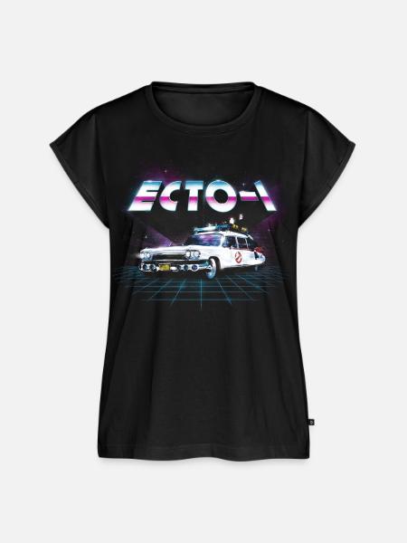 Ghostbusters ECTO-1 Neon - Frauen Premium Bio Top - Schwarz