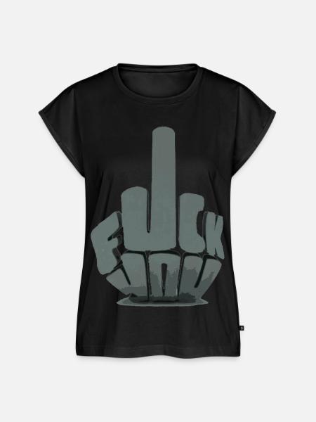 FUCK YOU - Frauen Premium Bio Top - Schwarz