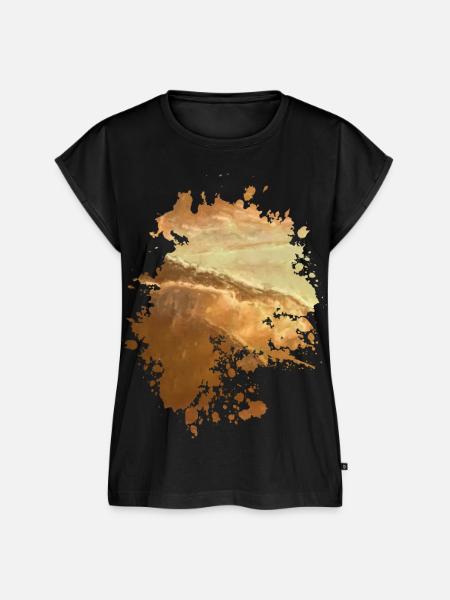 Wellen - Frauen Premium Bio Top - Schwarz