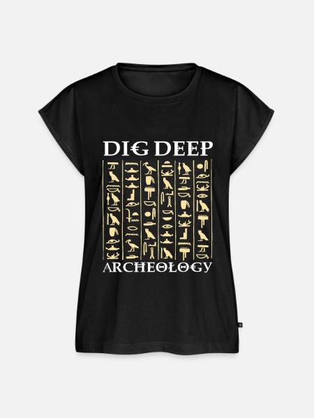 dig texture archäologie entdecken geschenk - Frauen Premium Bio Top - Schwarz