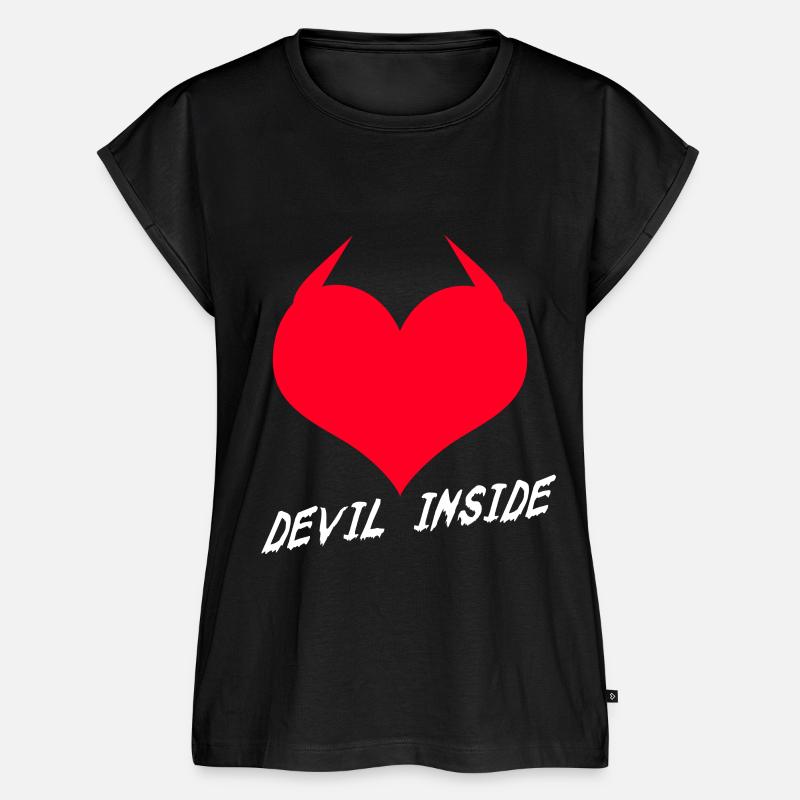 Devil Inside Heart - Women’s Premium Organic Top - black
