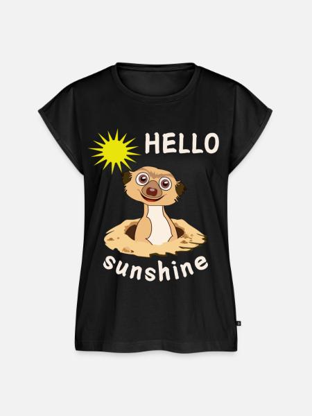 HELLO sunshine - Frauen Premium Bio Top - Schwarz