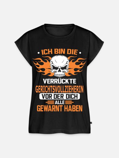 GERICHTSVOLLZIEHERIN - Frauen Premium Bio Top - Schwarz