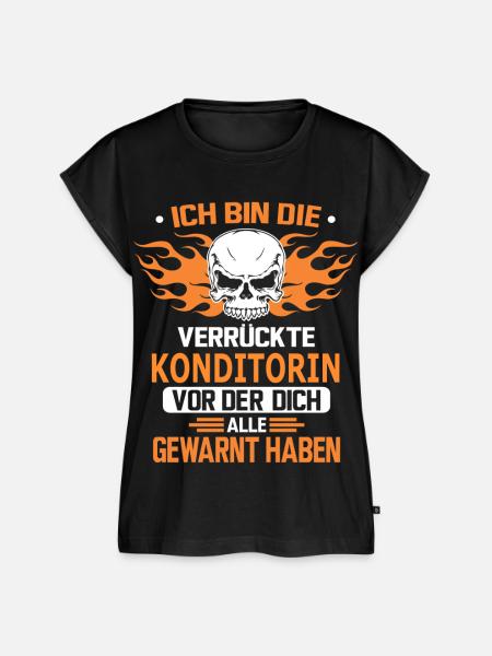 KONDITORIN - Frauen Premium Bio Top - Schwarz