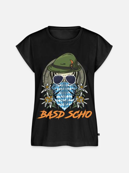 Bayerisch Basd Scho Boarisch München - Frauen Premium Bio Top - Schwarz