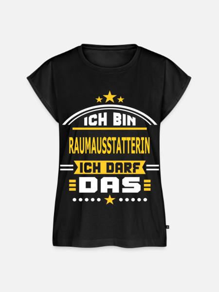RAUMAUSSTATTERIN - Frauen Premium Bio Top - Schwarz