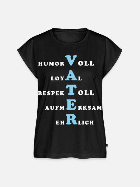 Vater Eigenschaften - Frauen Premium Bio Top - Schwarz