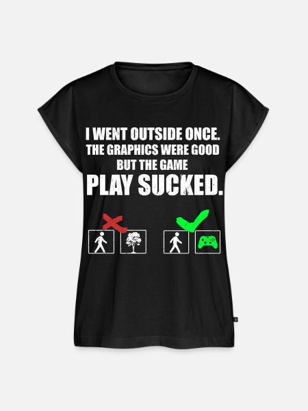 THE GAME PLAY SUCKED - Frauen Premium Bio Top - Schwarz
