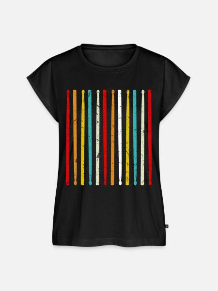 Drumsticks - Frauen Premium Bio Top - Schwarz