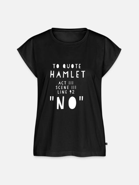 Hamlet - Frauen Premium Bio Top - Schwarz
