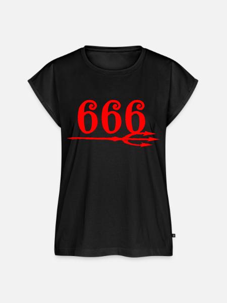 666 Devils Trident - Frauen Premium Bio Top - Schwarz