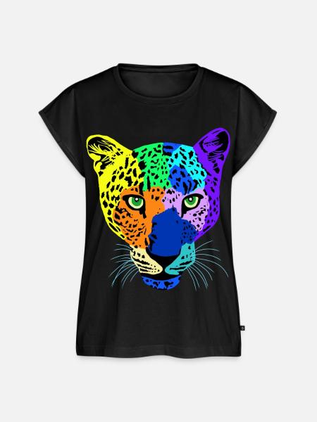 Kunterbunte Safari - Frauen Premium Bio Top - Schwarz