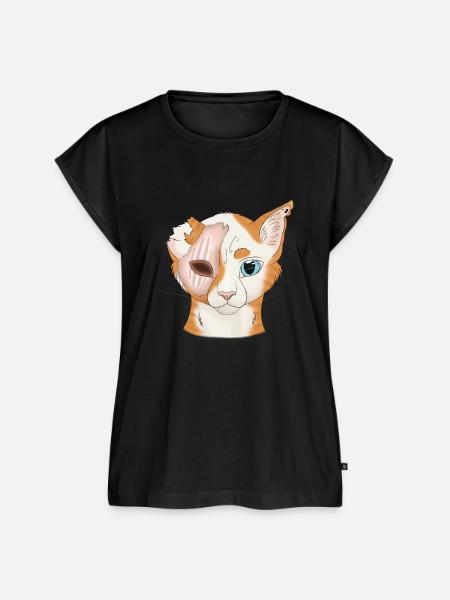 Lichtherz - Warrior Cats - Frauen Premium Bio Top - Schwarz