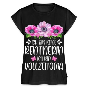 Oma - Ich bin keine Rentnerin Ich bin Vollzeitoma - Frauen Premium Bio Top - Schwarz - Vorne - AI Model Female 172 light (172cm)
