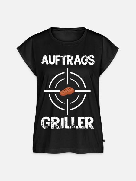 AUFTRAGS GRILLER BBQ - Frauen Premium Bio Top - Schwarz