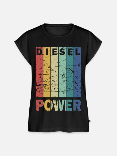 Diesel Power - Frauen Premium Bio Top - Schwarz