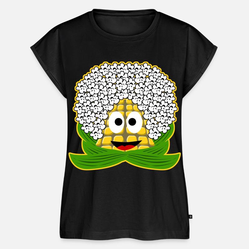 Popcorn Mais - Top ecologico premium da donna - nero