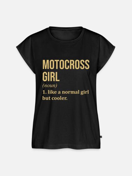 Motocross Motocross Motocross - Frauen Premium Bio Top - Schwarz