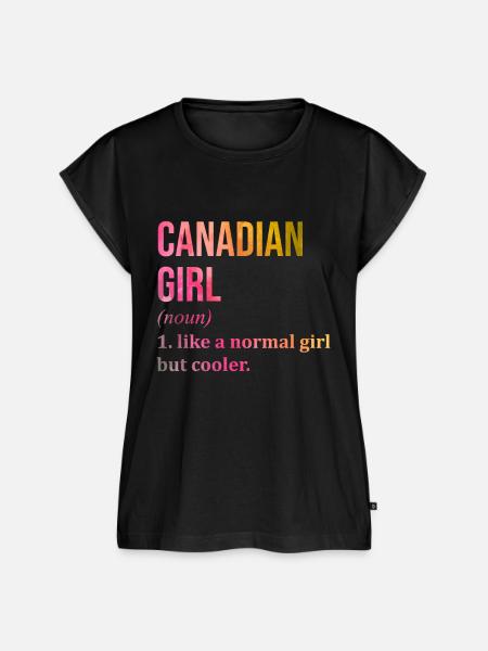 Kanada, Kanada, Kanada - Frauen Premium Bio Top - Schwarz