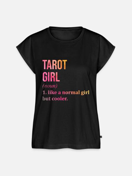 Tarot Tarot Tarot - Frauen Premium Bio Top - Schwarz