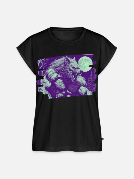 Wolfsblut - Frauen Premium Bio Top - Schwarz