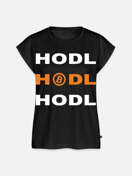 Bitcoin - Hodl Hodl Hodl - Frauen Premium Bio Top - Schwarz