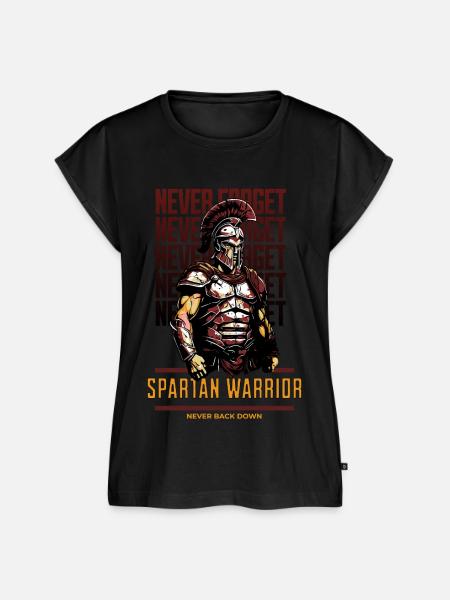 Spartanischer Krieger - Frauen Premium Bio Top - Schwarz