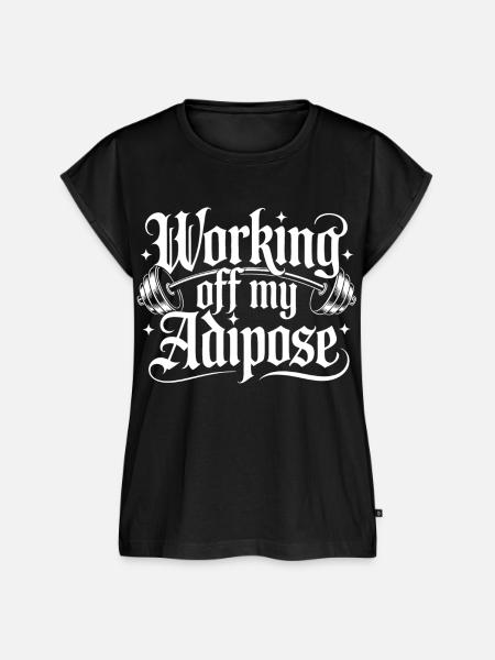 Workout Design mit Hantel - Frauen Premium Bio Top - Schwarz