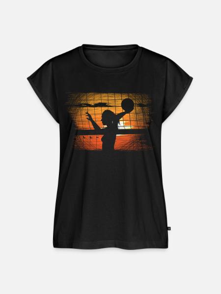 Volleyball - Frauen Premium Bio Top - Schwarz