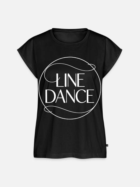 Line Dance Motivationsdesign - Frauen Premium Bio Top - Schwarz